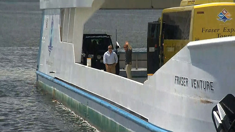 Ferry to Fraser island